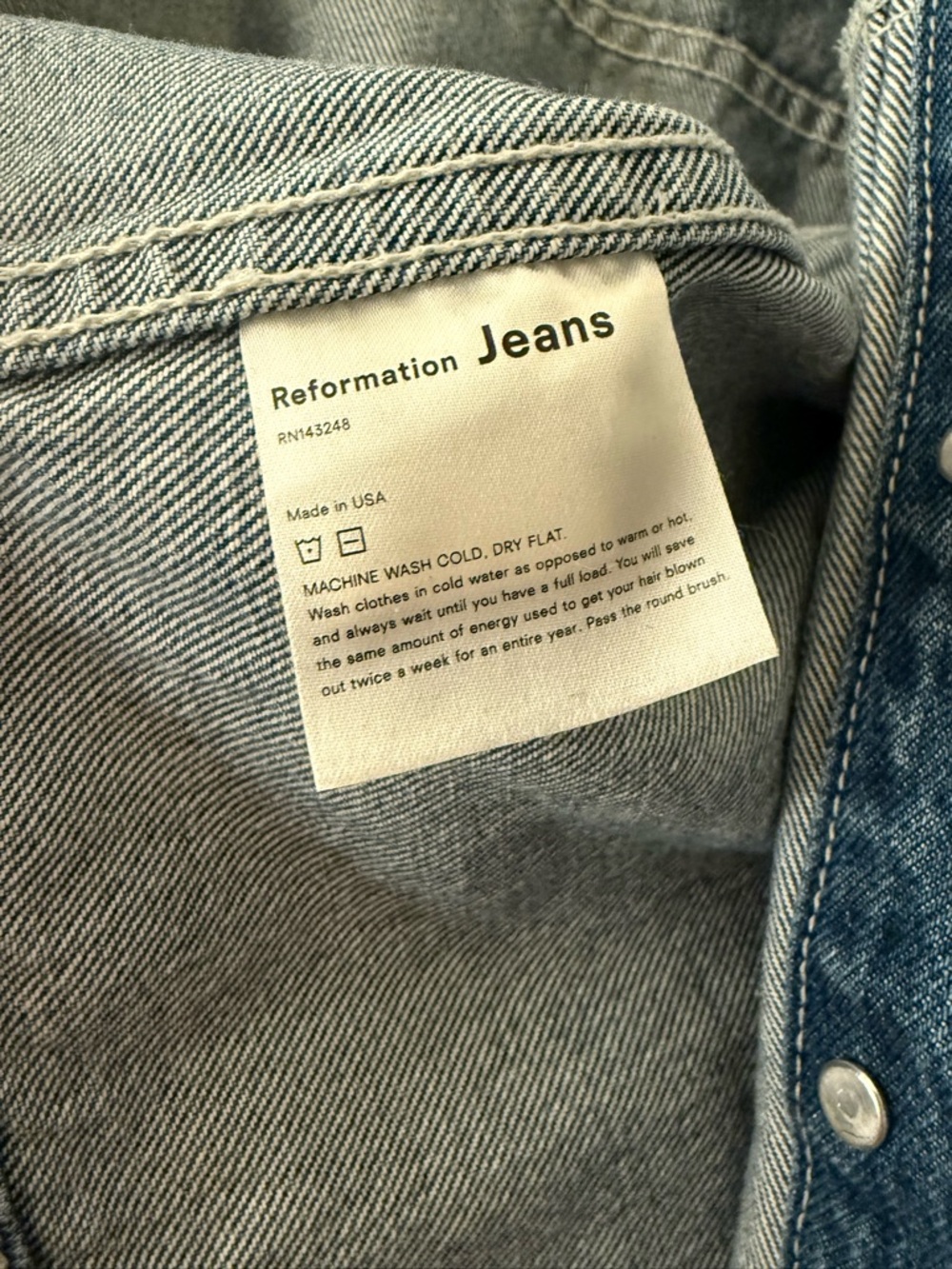 Reformation Jean Jacket - Picture 3 of 6